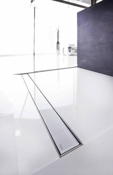 DRAINLINE - Rigole d'évacuation avec manchette d'étanchéité pour système d'évacuation de douche à l'italienne