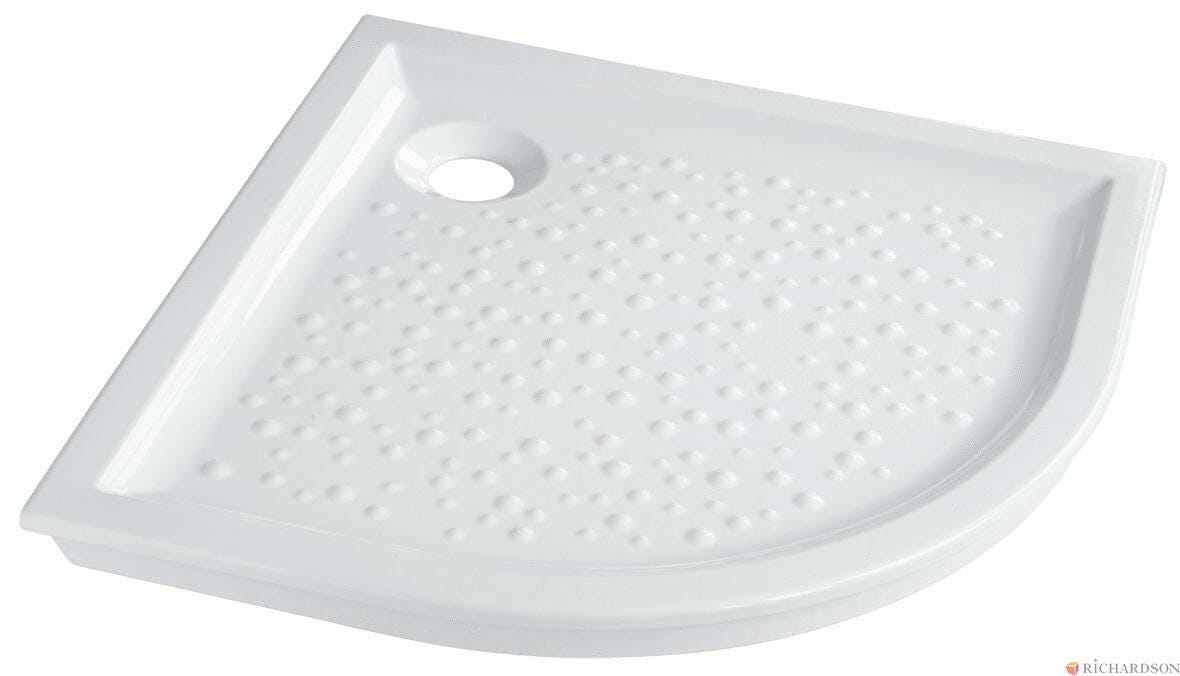 PRIMA - Receveur d'angle extra-plat en céramique à encastrer