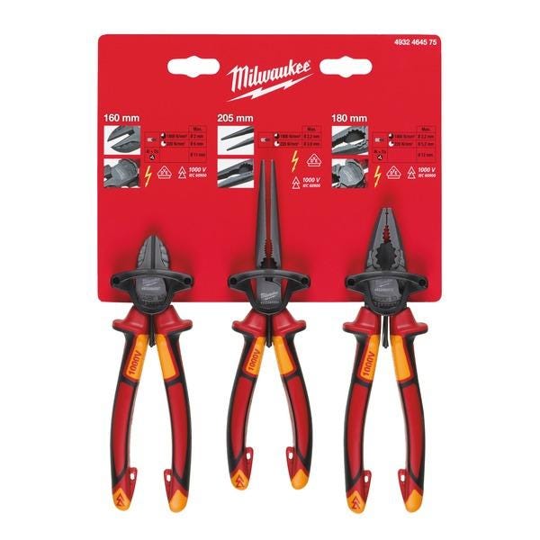 PINCE ISOLE UNIV.+COUP.+BL.-SET 3- 4932464575 TECHTRONIC INDUSTRIES FRANCE  [4932464575]