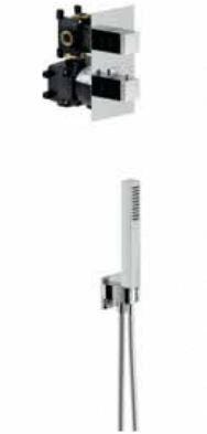 SET DE DOUCHE - Mitigeur thermostatique intégré à 2 voies