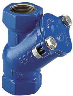 CLAPET DE NON RETOUR SYSTEME D'OBTURATION B - FF - Eaux usées, liquides visqueux, chargés - Corps fonte  GJL révêtue époxy extérieur - Boule résine formophénolique - Température 80°C