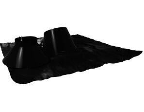 CONDUIT BIOTEN INOX 316 / ACIER - SPECIAL POELE A PELLETS - Système concentrique - Extérieur noir