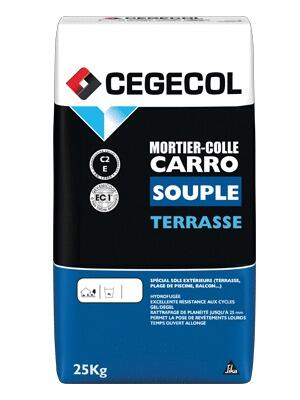 CARROSOUPLE C2E - Mortier-colle à adhérence améliorée C2E