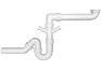 SIPHON PLAST.SPEC.PLAT D40MM+PRISE MAL 223087 BLANCO  [223087]