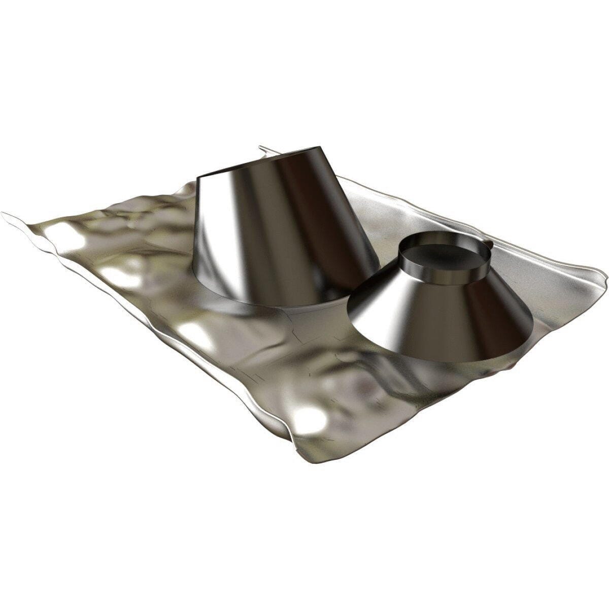 CONDUIT BIOTEN INOX 316 / ACIER - SPECIAL POELE A PELLETS - Système concentrique - Extérieur noir