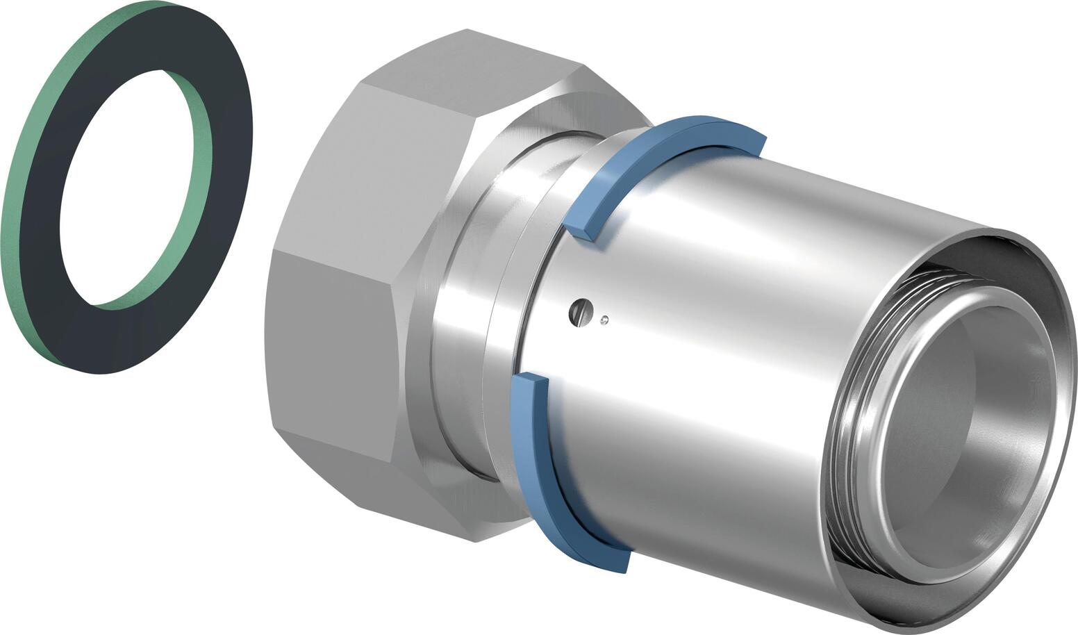RACCORD S-PRESS MULTICOUCHE - Raccord à sertir écrou libre