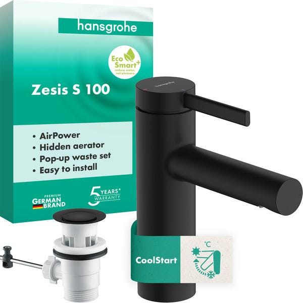 MTIGEUR LAV 100 COOLSTAR    NOIR MAT 74720670 HANSGROHE  [74720670]