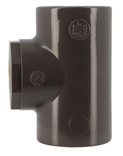 TE A COLLER / A VISSER HTA FER/PVC - FFF - 90°