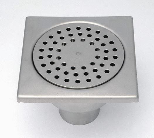 SIPHON SANS REPRISE D'ETANCHEITE - Siphon inox avaloir