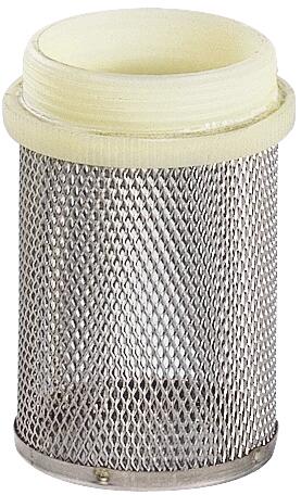 CREPINE SEULE - SANS CLAPET - Mâle - Corps acier inox ASTM A182 F304 - Filetage nylon