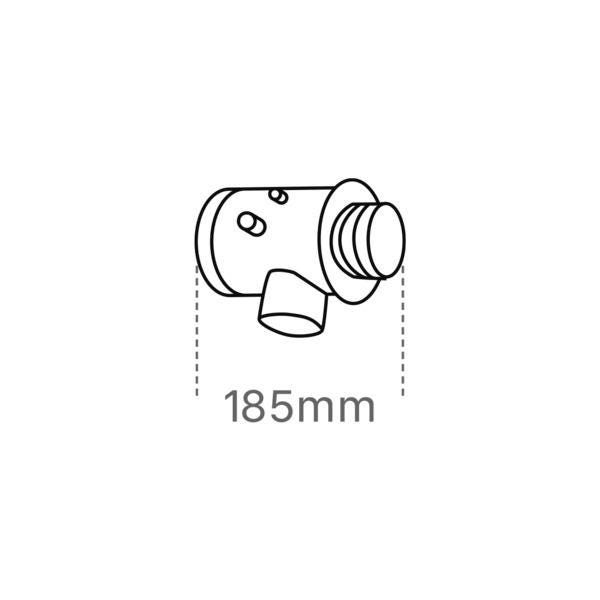 ADAPTATEUR COAXIALE SORTIE DROITE  CGAS000213 DOMUSA  [CGAS000213]