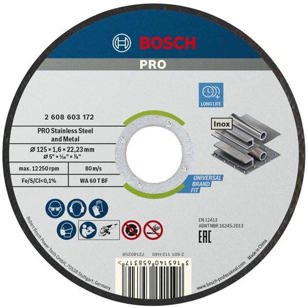 DISQUE A TRONÇONNER - Standard for Inox
