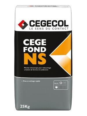 CEGEFOND NS - Mortier thixotrope rapide pour rebouchage, création de forme et scellement