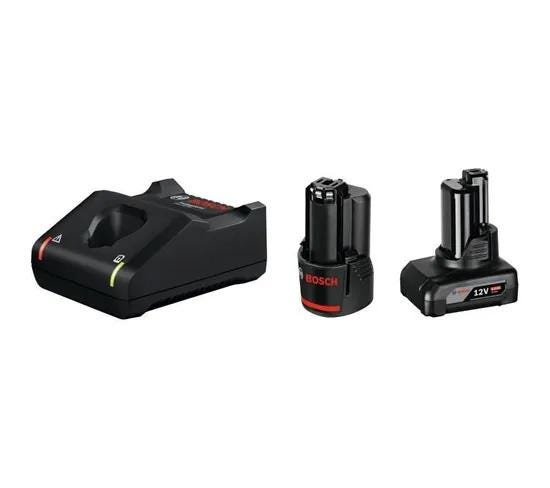 BATTERIE SET 2XGBA 12V 2/4AH+GAL12 1600A01NC9 BOSCH ELECTROPORTATIF  [1600A01NC9]