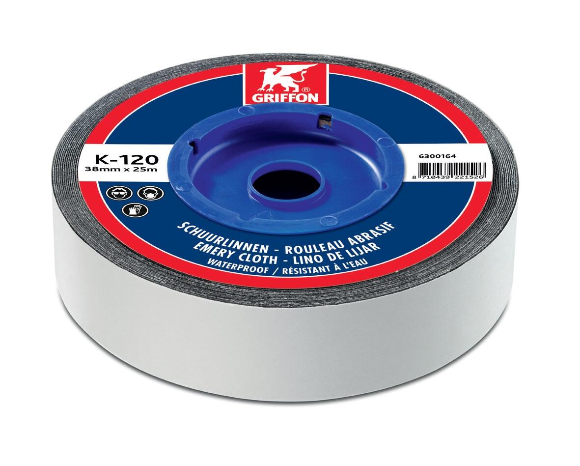 ROULEAU ABRASIF - Résiste à l'eau - Pour l'ébavurage/le chanfreinage/le nettoyage/ponçage de surfaces à coller ou à souder