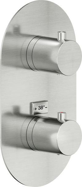 FACADE RONDE DOCCIA 2VOIES   INOX WE00102/TIX NOBILI RUBINETTERIE  [WE00102/TIX]