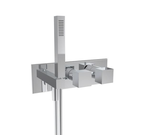 EXCLUSIVITES RICHARDSON PAR FIMA CARLO FRATTINI - Mitigeur thermostatique de douche encastré façade avec douchette