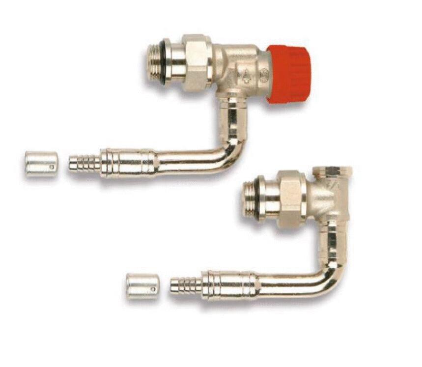 ROBINET THERMOSTATIQUE - Kit hydrocâblé kv reglable équerre inverse pour radiateur type 11/21