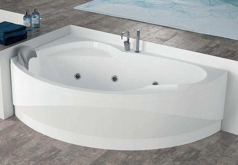 VOGUE - Baignoire d'angle à encastrer