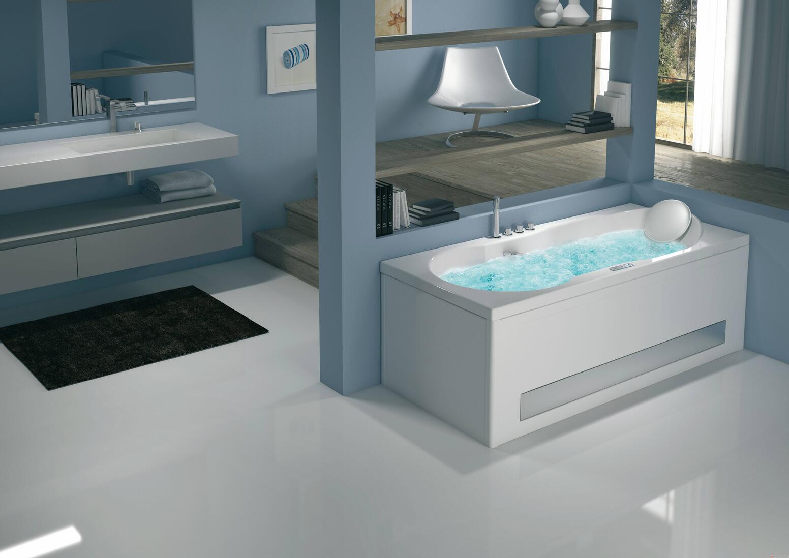 ROMANZA - Baignoire rectangulaire en acrylique