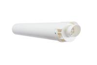 VENTOUSE HORIZONTALE 60/100 NEZ BLANC  074216