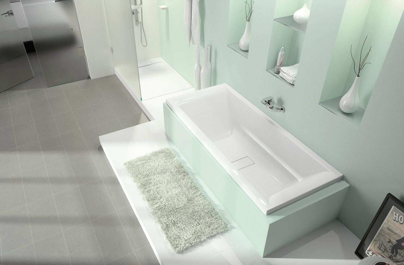 MAESTRO DROITE - Baignoire rectangulaire en Puretex
