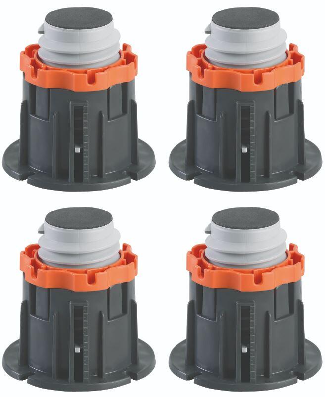 CRICABAC - Pieds pour receveur-Lot de 4 pieds réglables