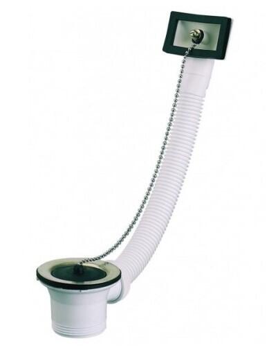 BONDE - Inox-Plastique - Pour évier inox perçage ø 50 mm