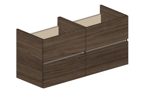 MEUBLE S/PLAN EAZY26 4T 120CM CHENE FON.  ENS