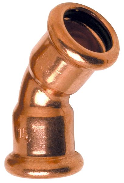 COURBE 45 FF A SERTIR D.16 CUIVRE      604116 THERMADOR  [604116]