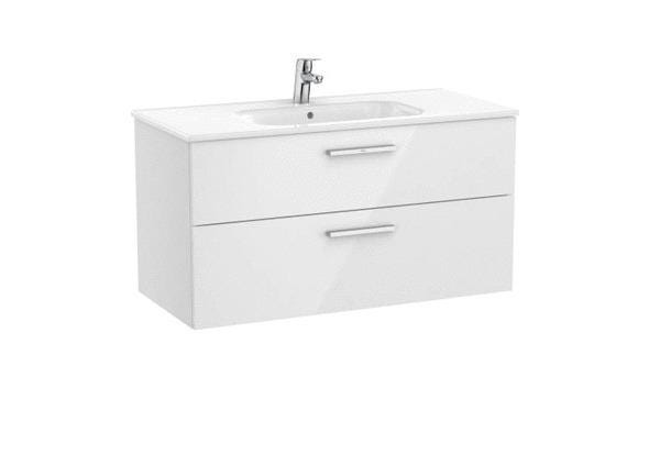 MEUBLE UNIK 2 TIROIRS 100CM BLC/BR A851595806 ROCA SANITAIRE  [A851595806]