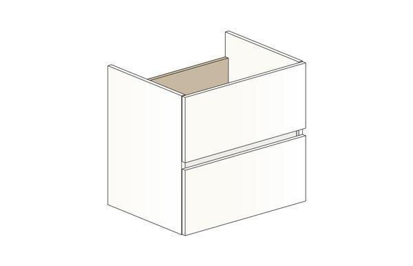 MEUBLE S/PLAN EAZY26 2T 60CM BLANC BR. RC0213