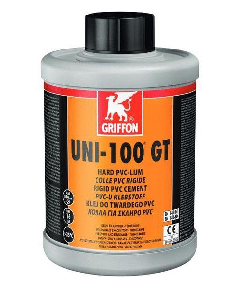 UNI-100 - Colle pour PVC rigide en liquide agréée CSTB