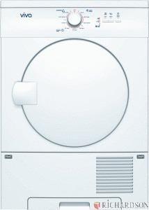 Viva - Sèche linge chargement frontal - Finition : blanc