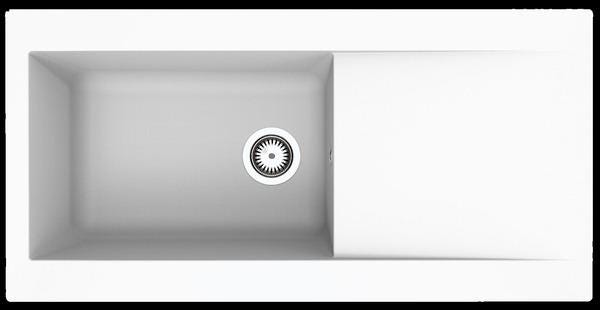 EVIER A ENC.EINNA 1C1E 100X50 BLC  ESEE100U17 MODERNA FRANCE  [ESEE100U17]