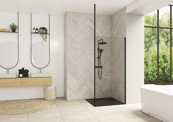 SMART DESIGN SOLO - Paroi simple pour un espace douche ouvert