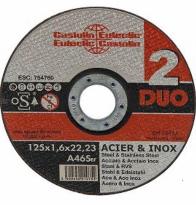 DISQUE A TRONÇONNER ET A EBARBER - DUO - Acier/Inox