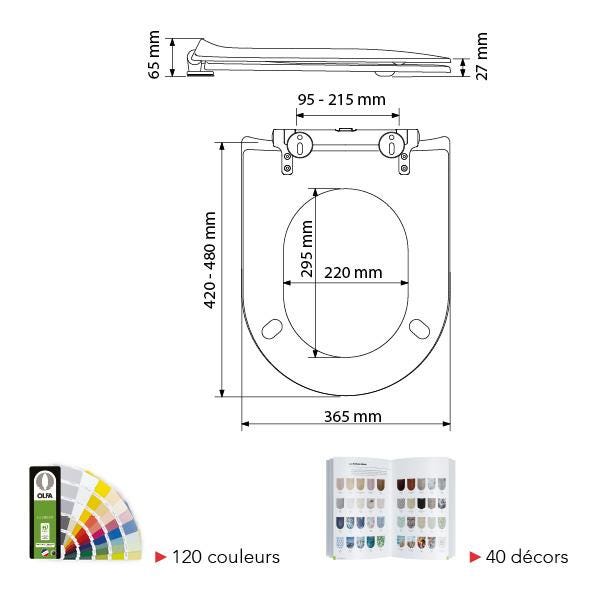 ABATTANT WOOD SLIM DBL/DESC.S/WHI 7WD04408801 OLFA  [7WD04408801]