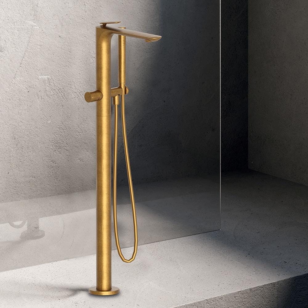 MITIGEUR BAIN/DCH MONOCOLONNE OR/BR  FL18996P ONDYNA  [FL18996P] 