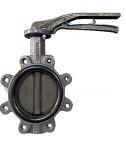 ROBINET A PAPILLON A OREILLES TARAUDEES - XYLIA - EPDM - Raccordement PN 10/16 - Corps fonte FGL - Oreille fonte FGS époxy