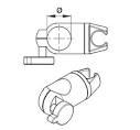 SUPPORT DCHT.BLC P.BARRE D34MM   PRESTO 60461 PRESTO LES ROBINETS  [60461]