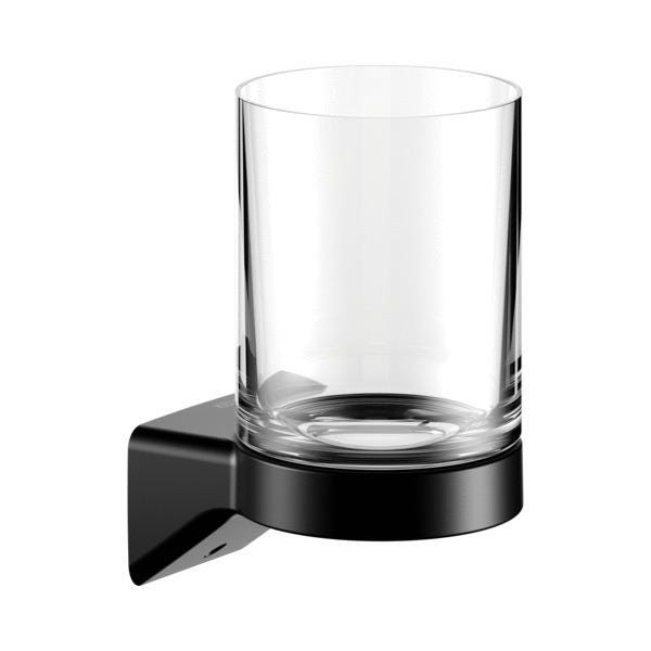 PORTE-VERRE CRISTAL      NOIR MAT 14650379000 KEUCO  [14650379000]