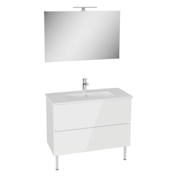 MEUBLE MIA+ 100 2T+PLAN CER+MIROIR+APPL 69760