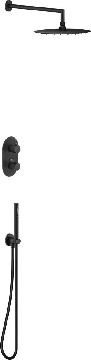 PACK ENCAS THERMO ROND 2V  BLACK WESK102/1TBM NOBILI RUBINETTERIE  [WESK102/1TBM] 