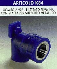 COUDE PP-R COPRAX - FF - 90° - Avec étrier de supportage