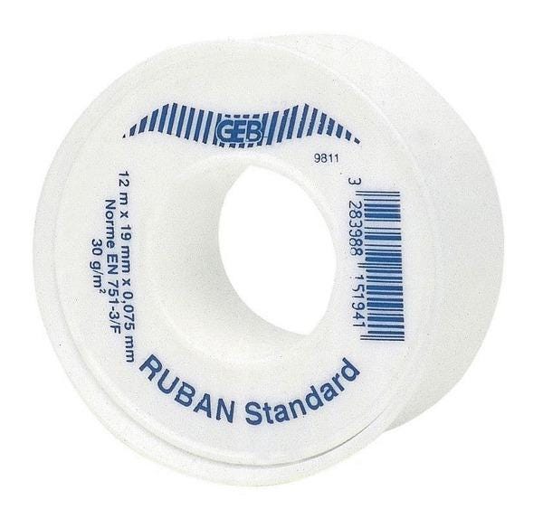 RUBAN PTFE - Pour l'étanchéité des raccords filetés