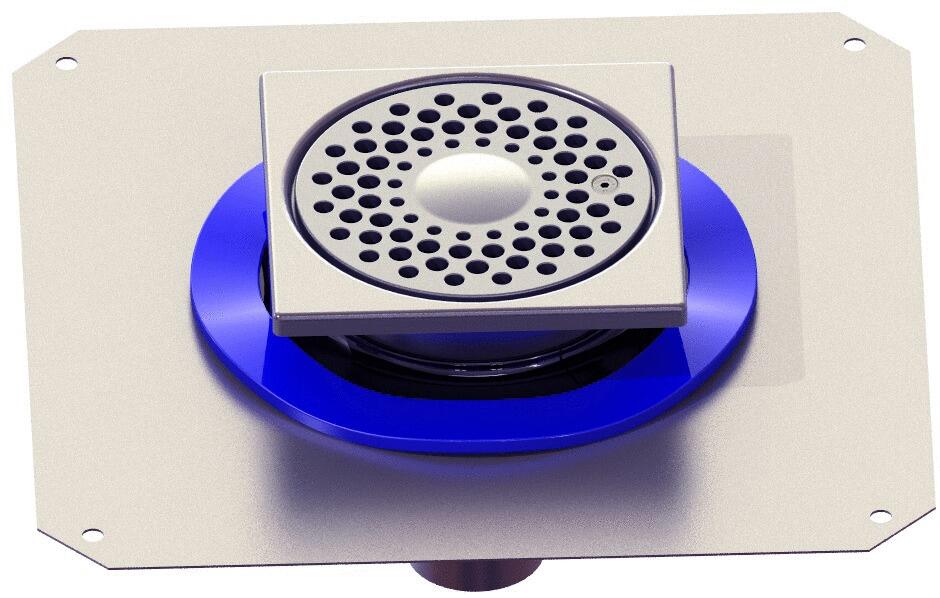 SIPHINOX® AVEC REPRISE D'ETANCHEITE - Siphons inox pour espaces aquatiques