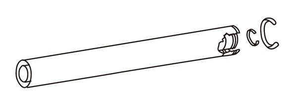 PROLONGATION 1 M COAXIALE 100/150 CGAS000279 DOMUSA  [CGAS000279]