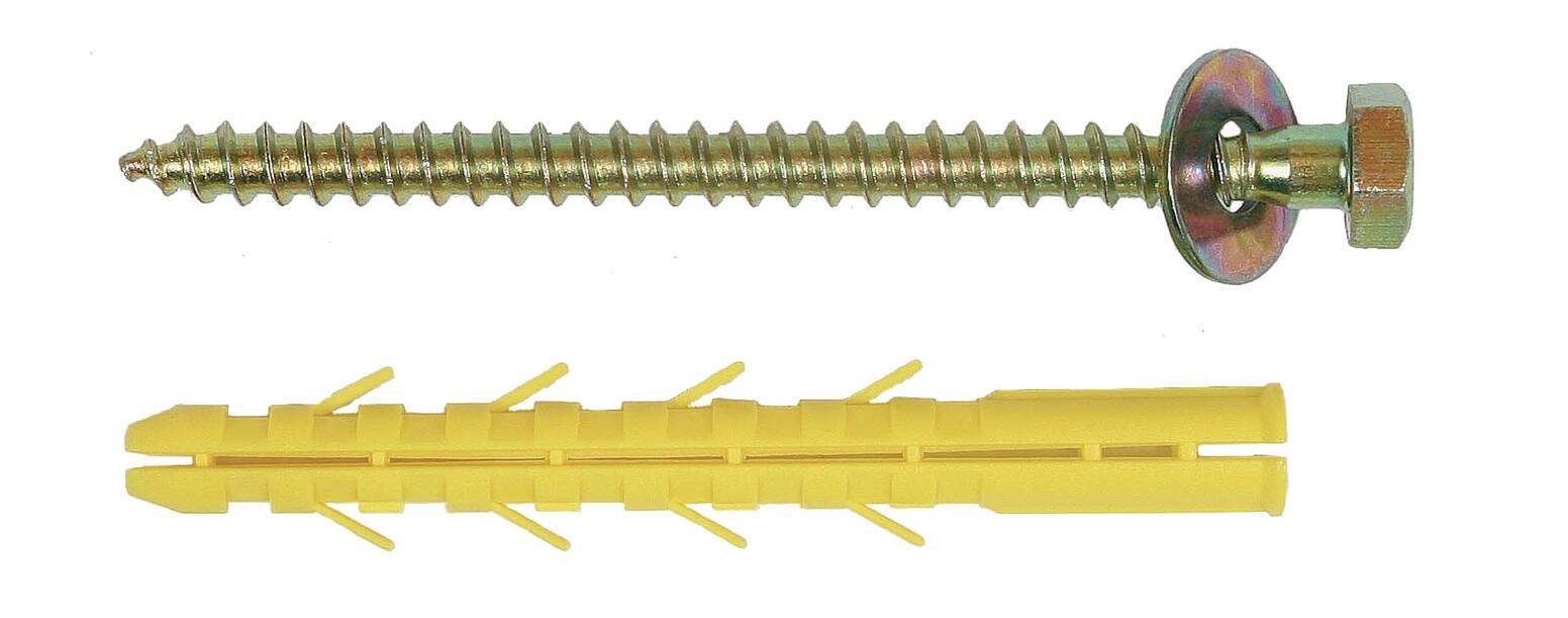CHEVILLE PLASTIQUE - Cheville sabot de charpente - Matériaux creux : parpaing ou brique