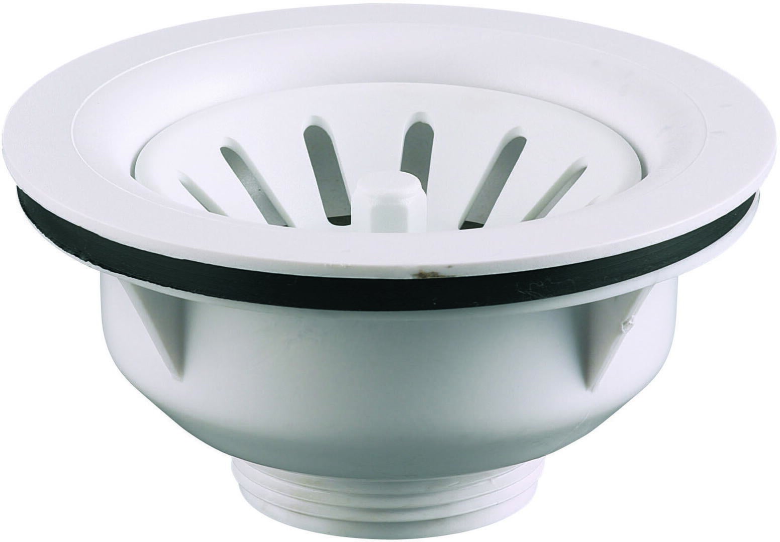 BONDE - A panier - Plastique ø 114,5 mm - Pour évier de synthèse perçage ø 90 mm